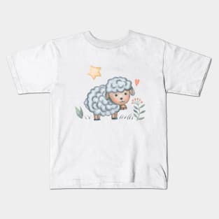 Cute baby sheep Kids T-Shirt